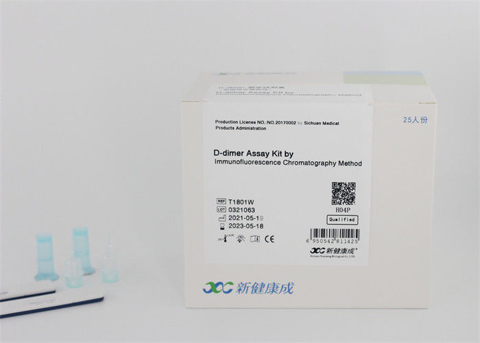 Care 5Mins Kardiyak Marker Test Kiti 10mg / L İmmünofloresan Noktası D Dimer Kiti